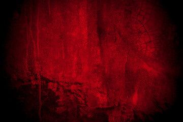 Old wall texture cement black red  background abstract dark color design are light with white gradient background.
