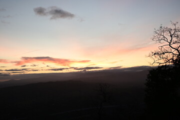 Obraz premium sunset in the mountains