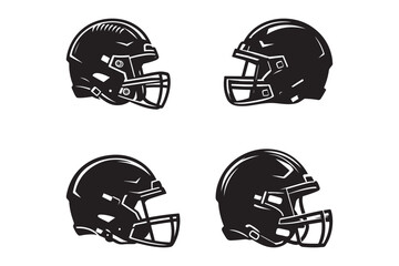 Football helmet silhouette