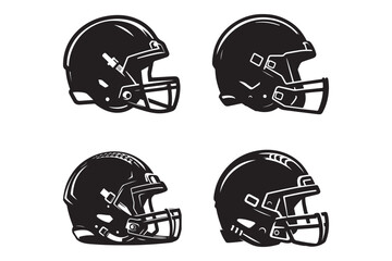 Football helmet silhouette