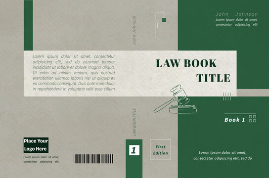 Law Book Cover Design Template