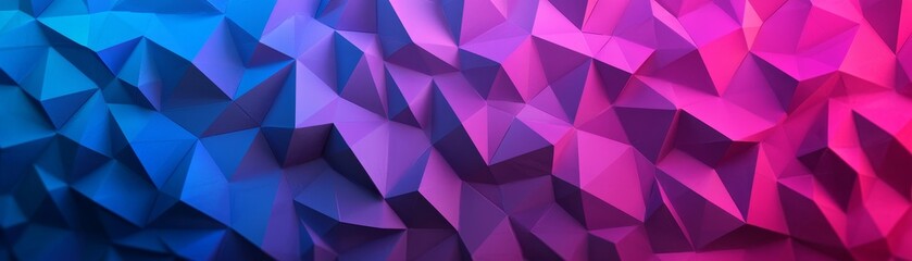 Obraz premium Dynamic abstract shapes in vibrant blue and pink color schemes digital art modern close-up visual aesthetics