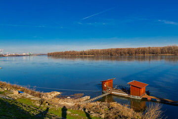 The Danube river in Dunafoldvar