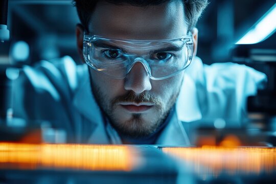 Industrial Engineer Working with 3D Printing Technology