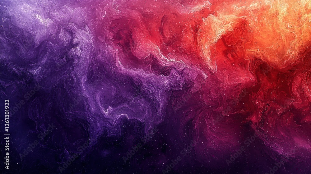 Canvas Prints a blend of purple and red hues merging seamlessly into each other, creating a calming yet striking g