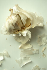 Fototapeta premium Close up garlic peeled