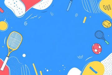 Wallpaper, poster, banner template, and design template for national sports day