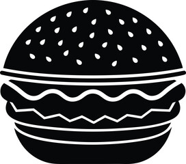 staple of american fast food silhouette