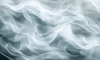 Obraz premium An abstract background of gray and white waves, featuring a delicate texture.