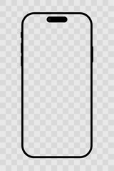 A a phone in a transparent background in vector format