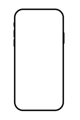 A a phone in a transparent background in PNG format