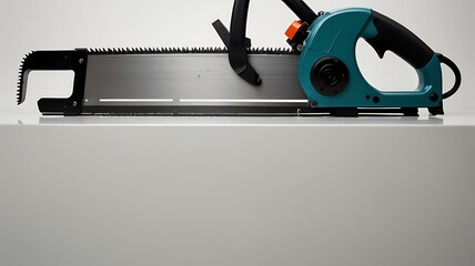 Fototapeta premium chainsaw isolated on white
