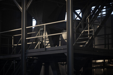 Fototapeta premium Marble factory dawn light