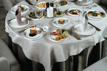 An Elegant Dining Experience Featuring Exquisite Gourmet Cuisine for All to Enjoy