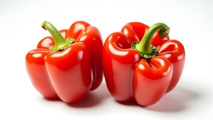 Fresh red bell peppers ready for healthy cooking and vibrant dishes