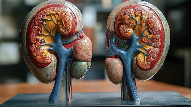 cadaver kidney for medical student learning purpose 