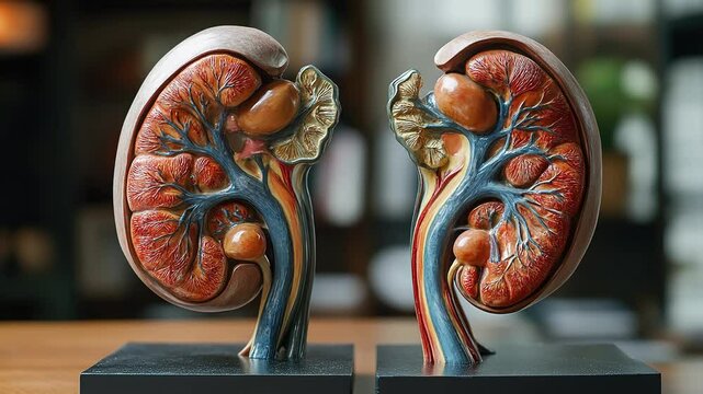 cadaver kidney for medical student learning purpose 