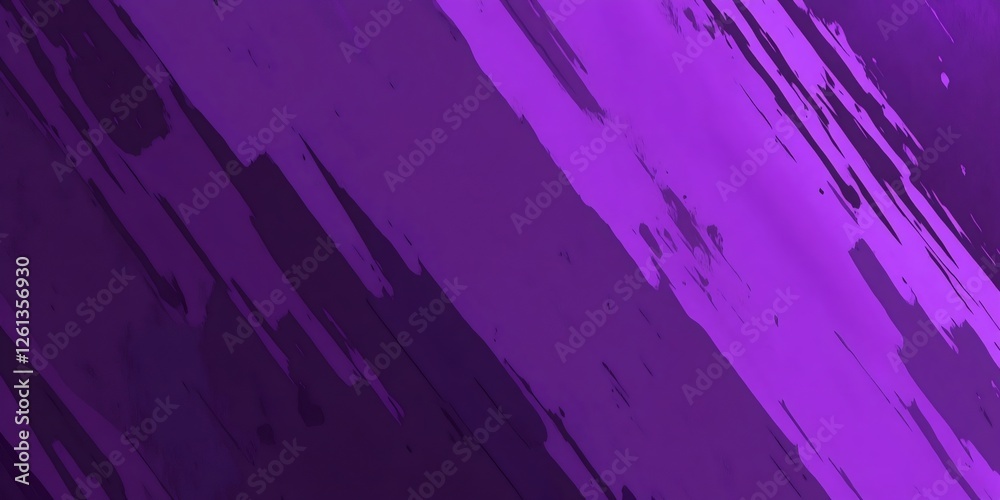 Poster purple brush strokes painting creating dynamic diagonal lines on canvas background with vibrant and 