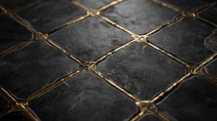 Fototapeta premium Gold Patterned Wall Decoration