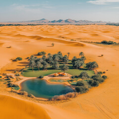 oasis in the desert