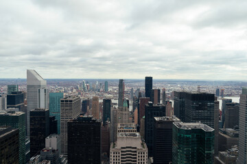 Fototapeta premium new york city skyline in the winter