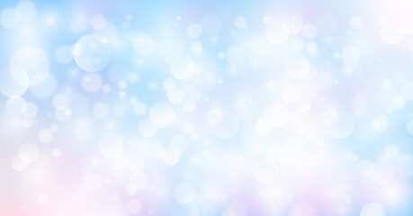 空色の春風を感じるキラキラ背景とフレームデザイン　（見出し　タイトル　カード）