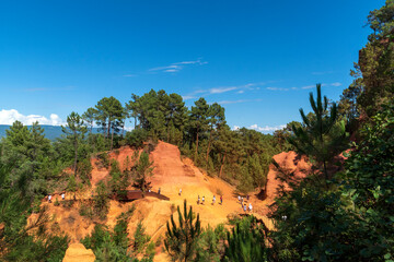 I colori della terra di Provenza, Roussillon, sentiero delle ocre.