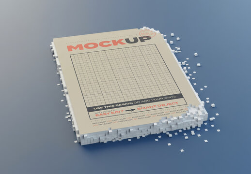 Page form with Pixels Mockup