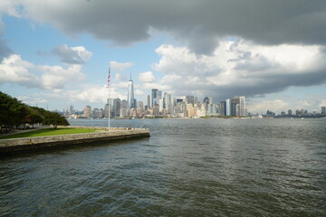Naklejka premium ellis island, new york