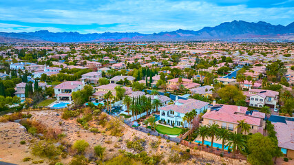 Aerial Suburban Oasis Las Vegas Desert Landscape © Nicholas J. Klein