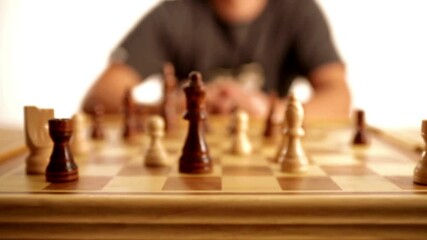 chess board game figures opponents. strategy analysis for win and successful plan leader teamwork - Powered by Adobe