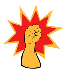 Comic Book Fist Punch