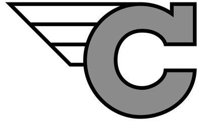 Letter C Wing Sports Logo