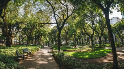 Sustainable farming innovation inside modern greenhouse with natural lighting