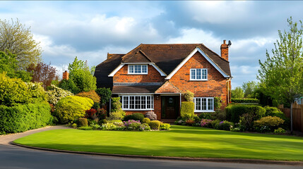 A nice looking family home in suburban britain photo made for Vgue no people in the shoot HD photo