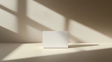 single white rectangular object