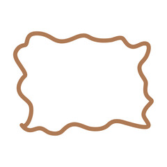 Decorative Wavy Frame Illustration