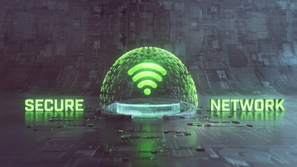 Secure Network - Futuristic Cyber Protection