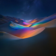 Obraz premium rainbow in the desert