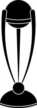 Cricket thropy silhouette vector