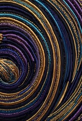 Futuristic Metallic Fluid Swirls, abstract background dynamic metallic ribbons