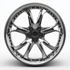 Obraz premium High-performance alloy wheel showcase automotive studio product photography modern environment close-up perspective