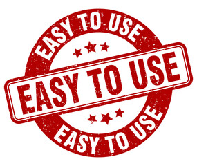 easy to use stamp. easy to use label. round grunge sign