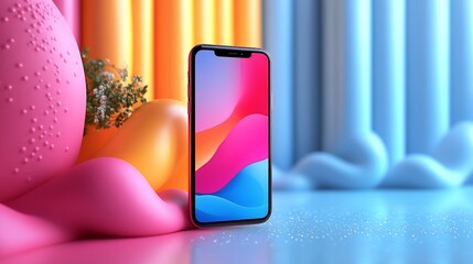 Bold social media template for Instagram Reels featuring large typography vibrant colors and placeholders for video content isolated on a transparent background