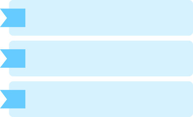 3 Point List Infographics