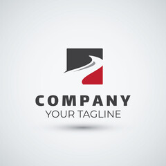 road logo design icon template