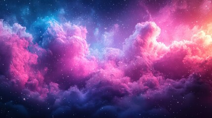 Fototapeta premium A vivid gradient of purple, pink, and blue hues flowing into each other, creating a dreamlike, blurred background with a vibrant yet soothing energy