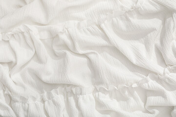 Texture of white cloth as background
