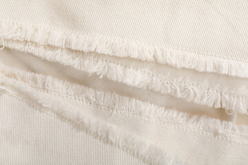 Texture of white cloth as background