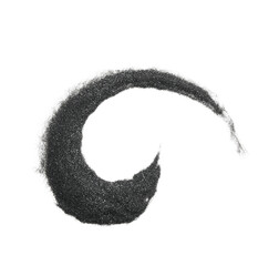 Black sand isolated on white